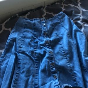 jean skirt